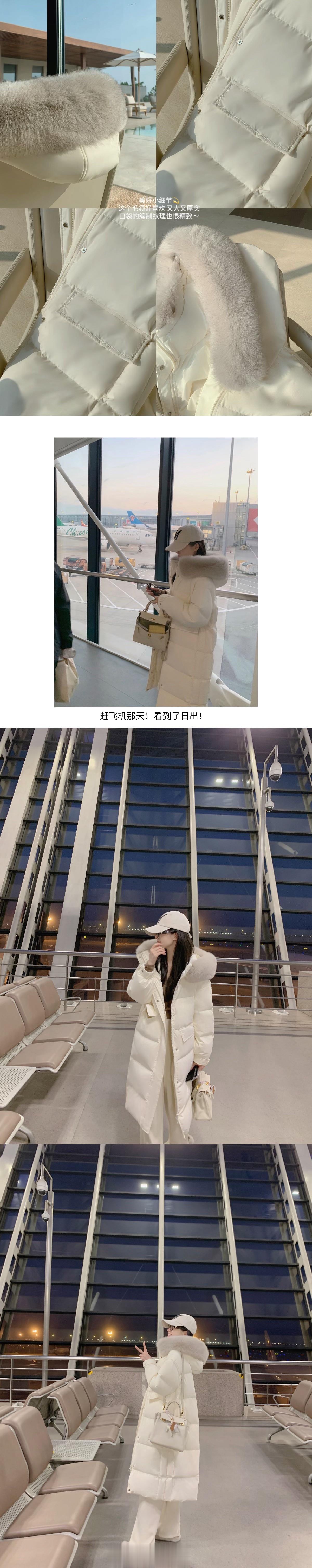 ⛄️冬日恋歌大羽绒～～ 滑5张！！今年的第一件大毛领 暖暖嘟～你喜爱哪个颜色呀～