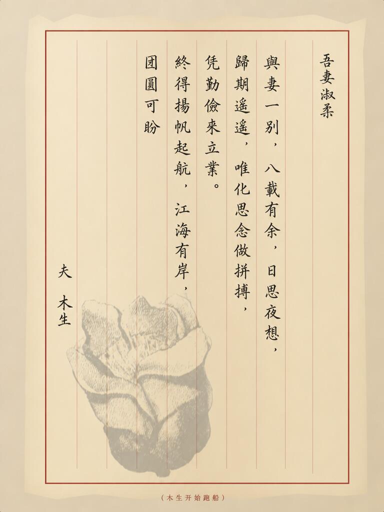 《给阿嬷的情书》里的信件整理，纸短情长。✉️ 
