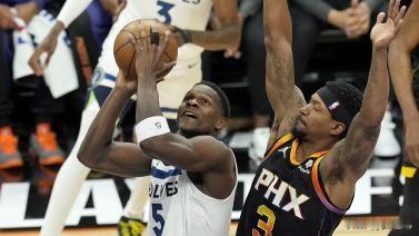 爱德华兹40分布克49分 森林狼4-0横扫太阳晋级
北京时间4月29日，NBA季
