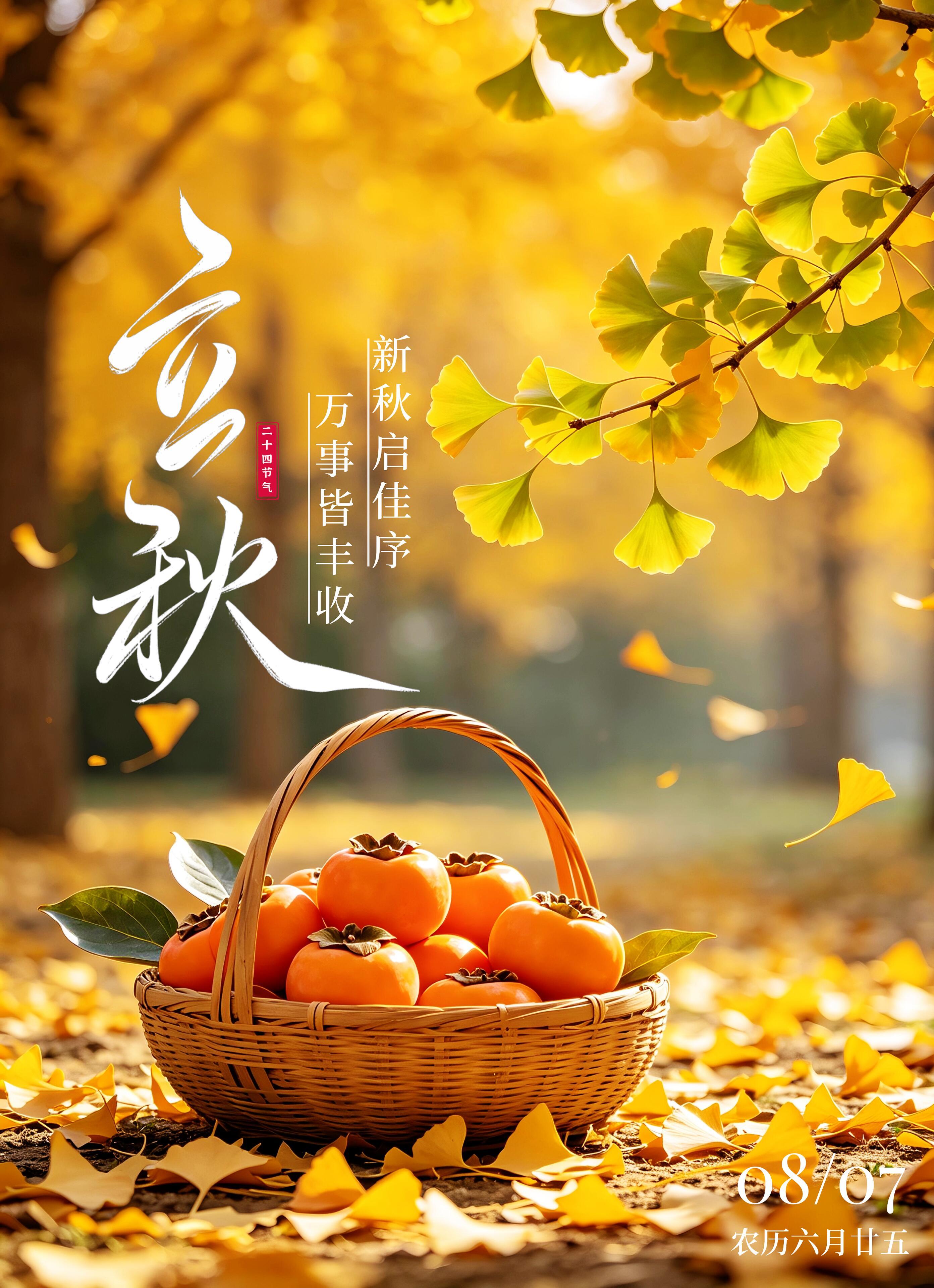 明天就是立秋啦，祝大家立秋快乐！