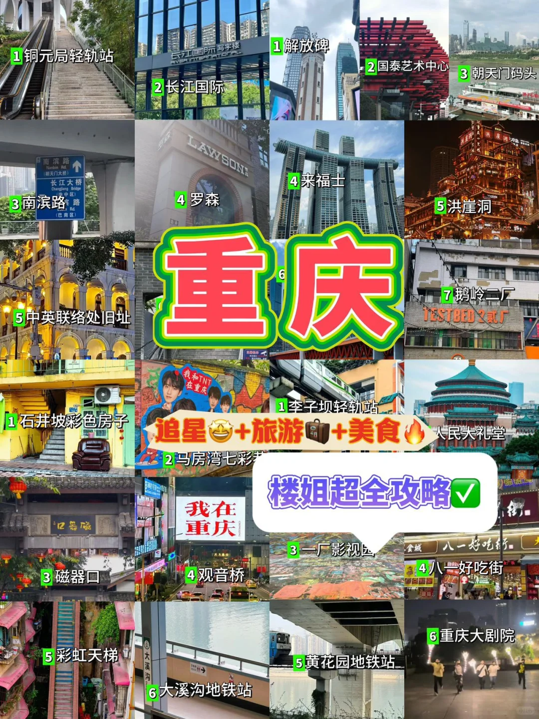 重庆楼丝集合🙋‍♀️重庆旅游超全攻略