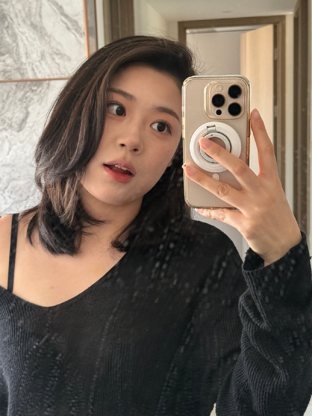 我宣布锁骨发就是最适合方圆脸的！！！！总算长到了满意的长度[awsl][awsl