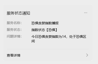 贪恐指数14，这里不需要悲观了 