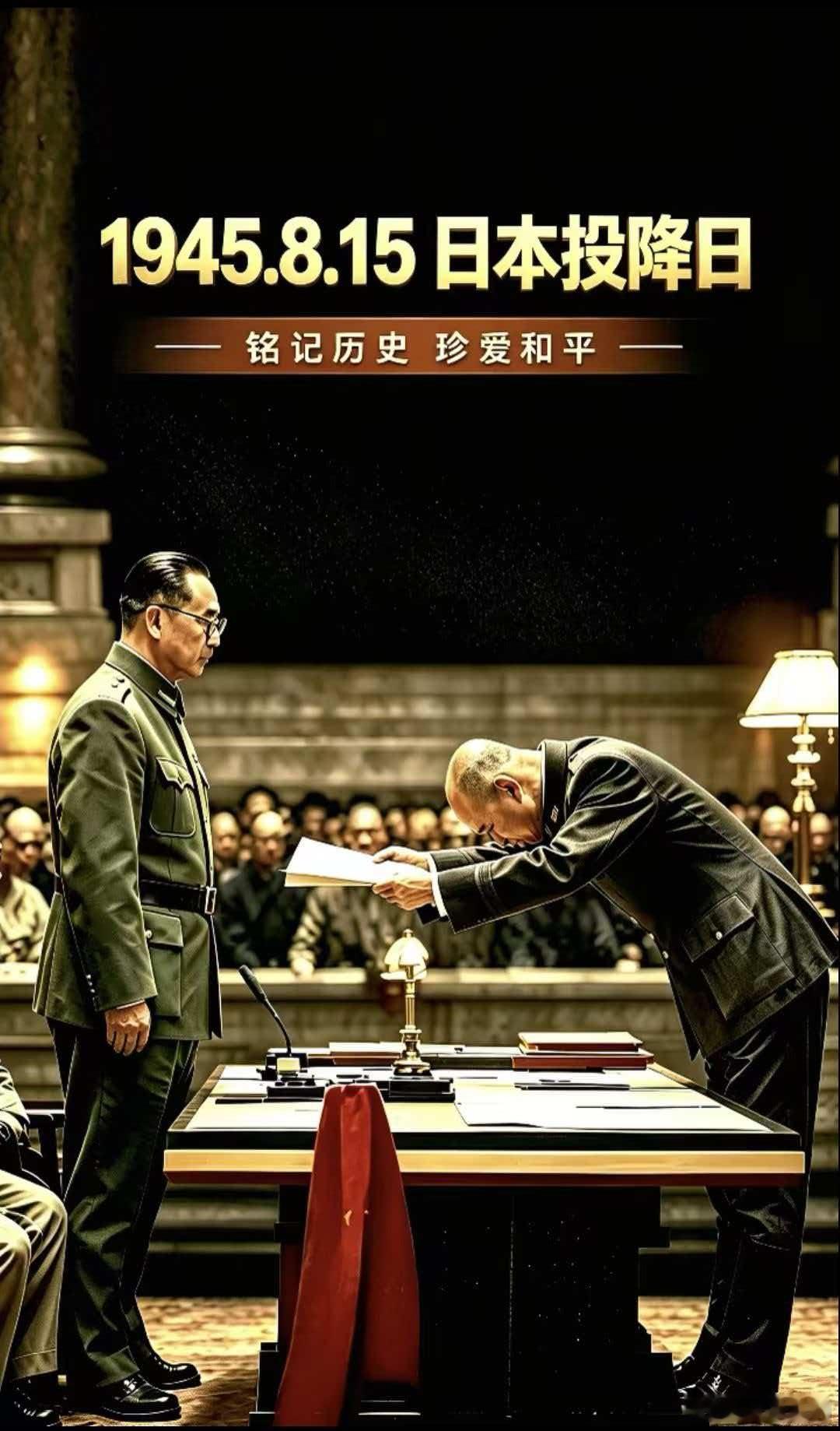 铭记历史，珍爱和平。 