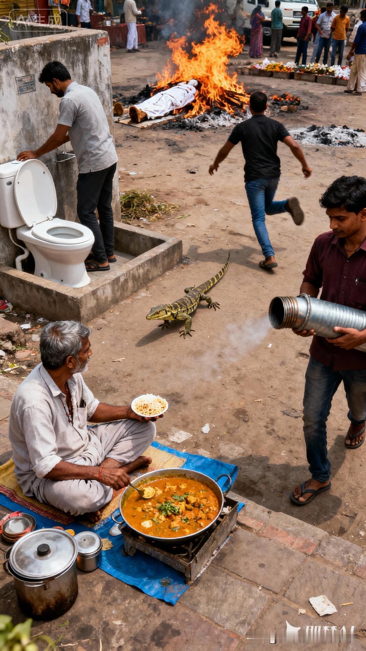 印度，一个永远都在刷新认知的国家！

交通“叠叠乐”：火车外挂是“标配”，摩托车