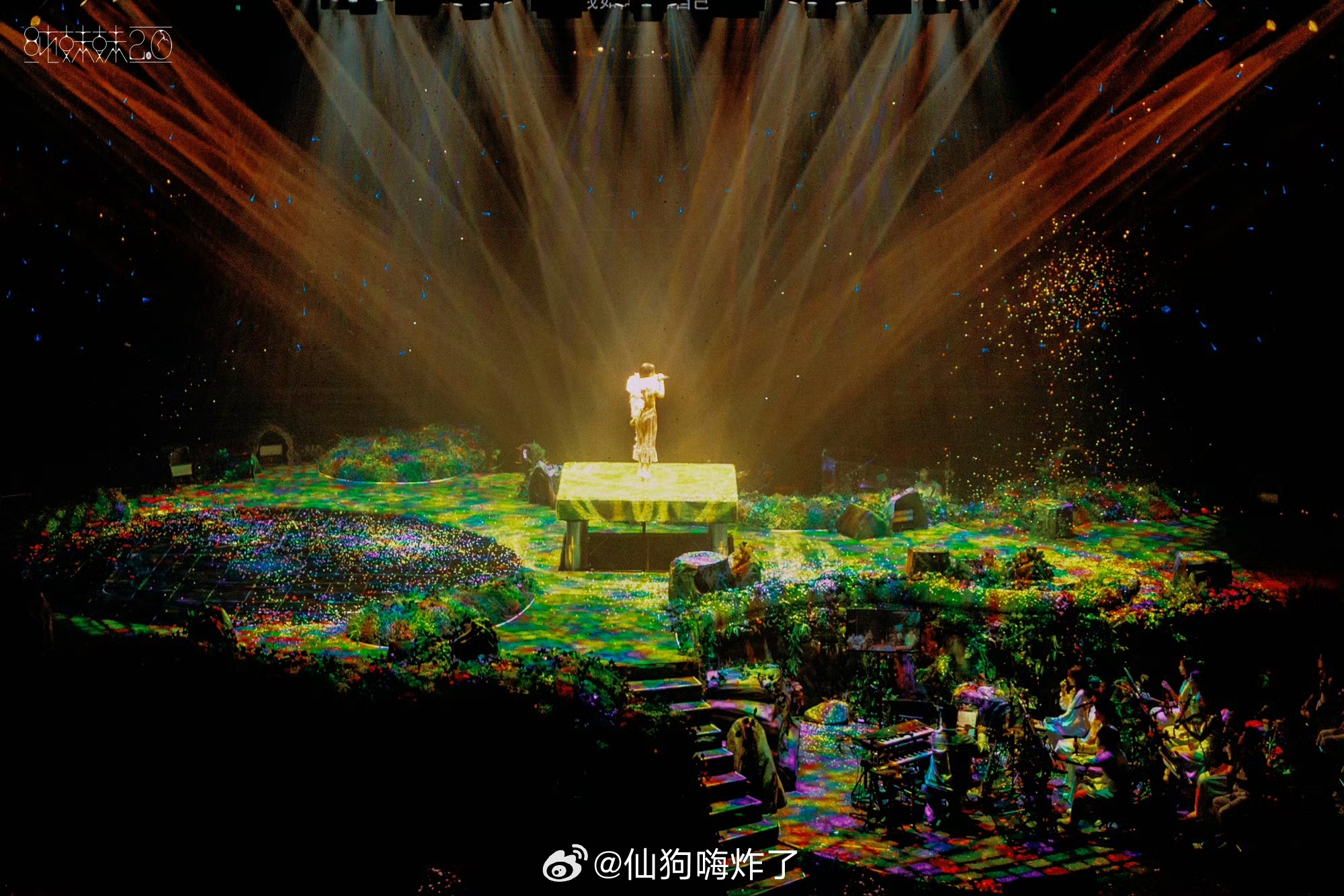 单依纯向日葵舞台打光神了 一束柔光造就封神名场面，歌曲意境被光影完美呈现。巡演舞