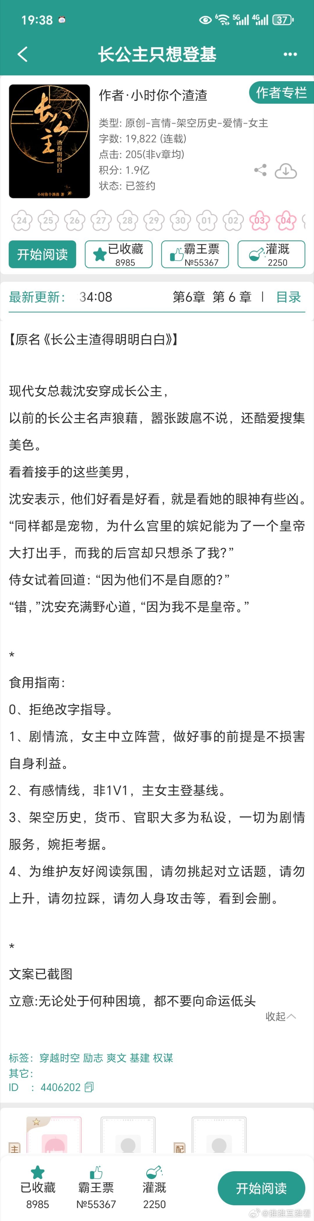 啊啊啊啊我期盼已久的《长公主只想登基》开文啦