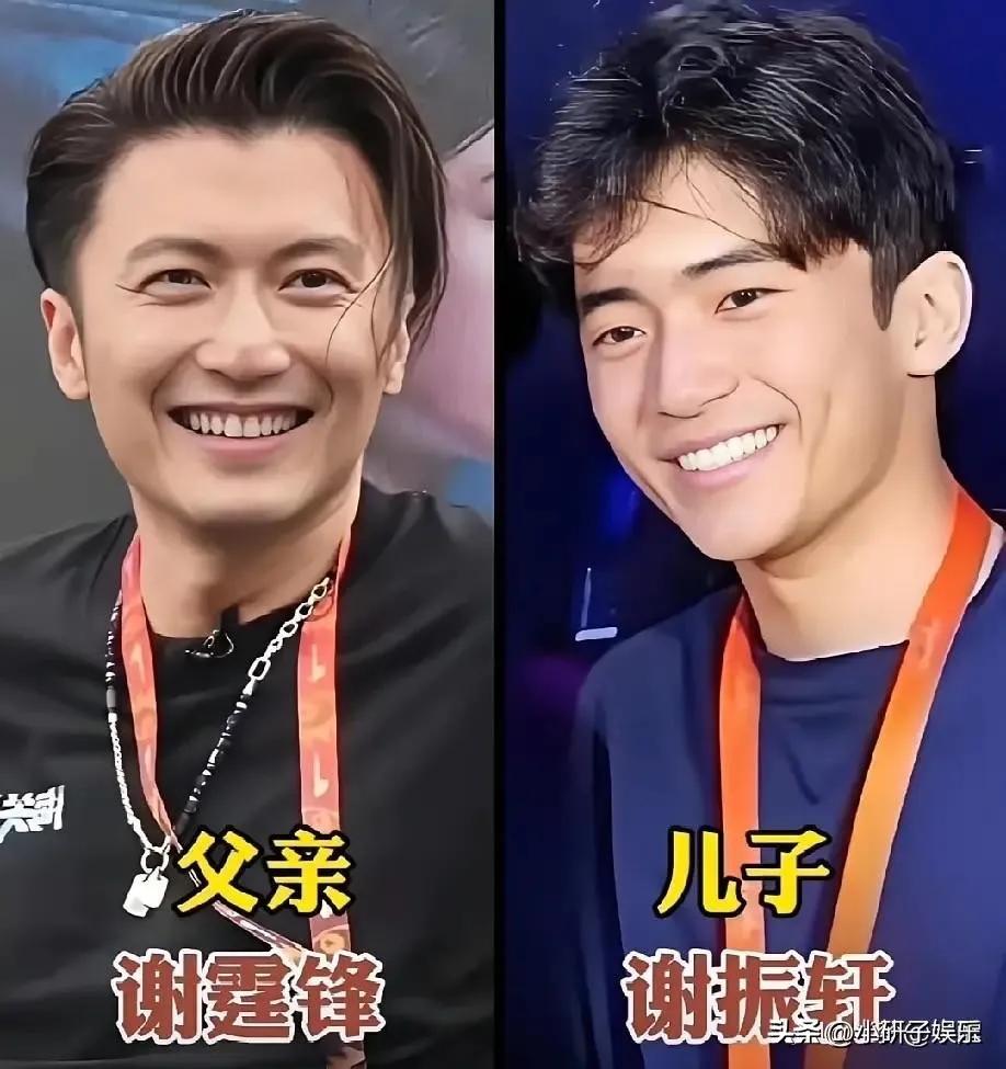 儿子颜值超越了明星爸爸。
谢霆锋与儿子相处更像是与朋友相处，从不用父亲的身份来强