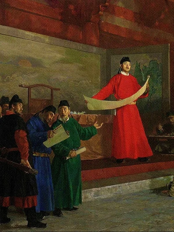 油画《唐律疏议》，没有煤油同混的法律释议