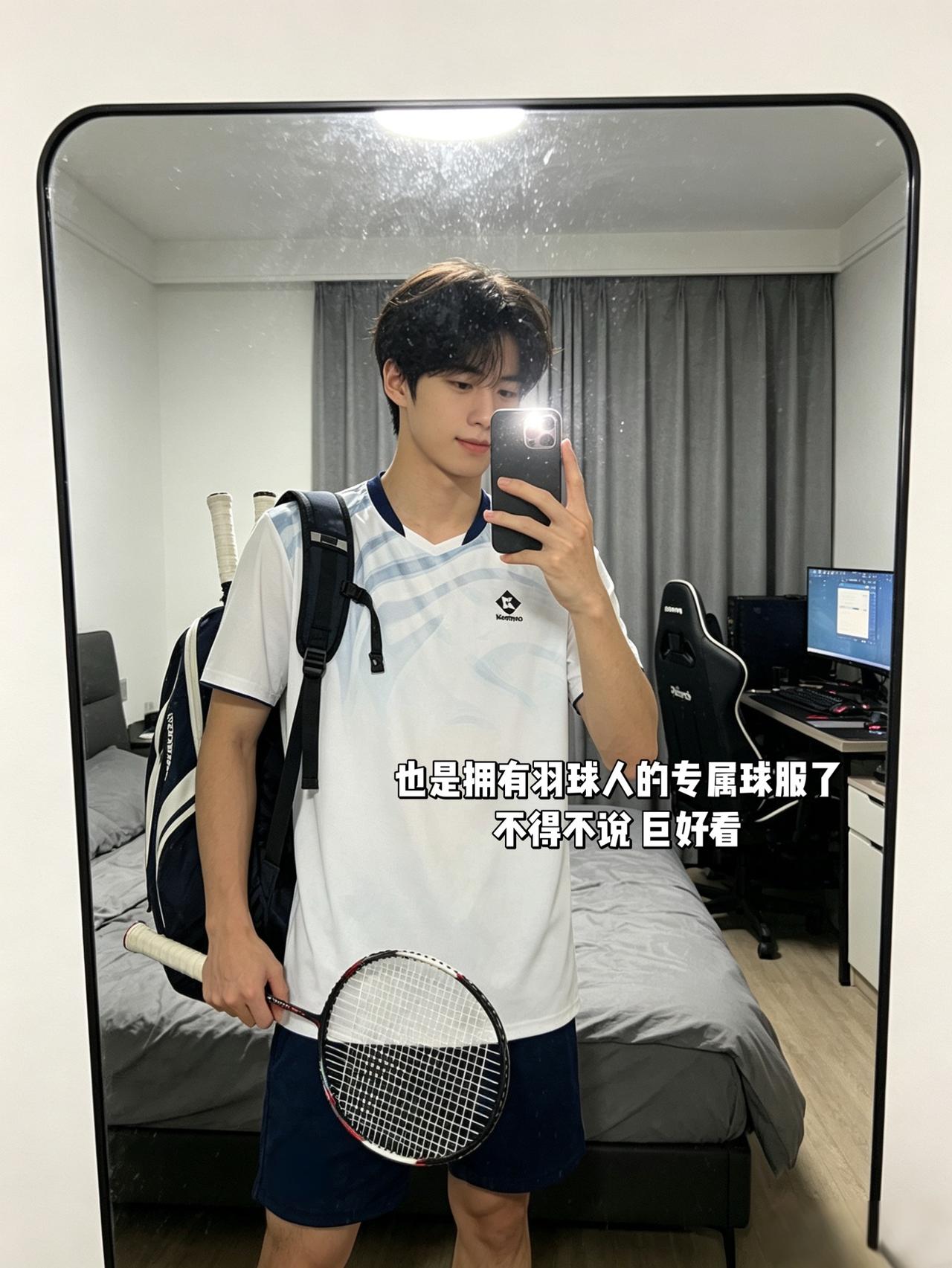 也是拥有羽球人的专属球服了
不得不说 巨好看