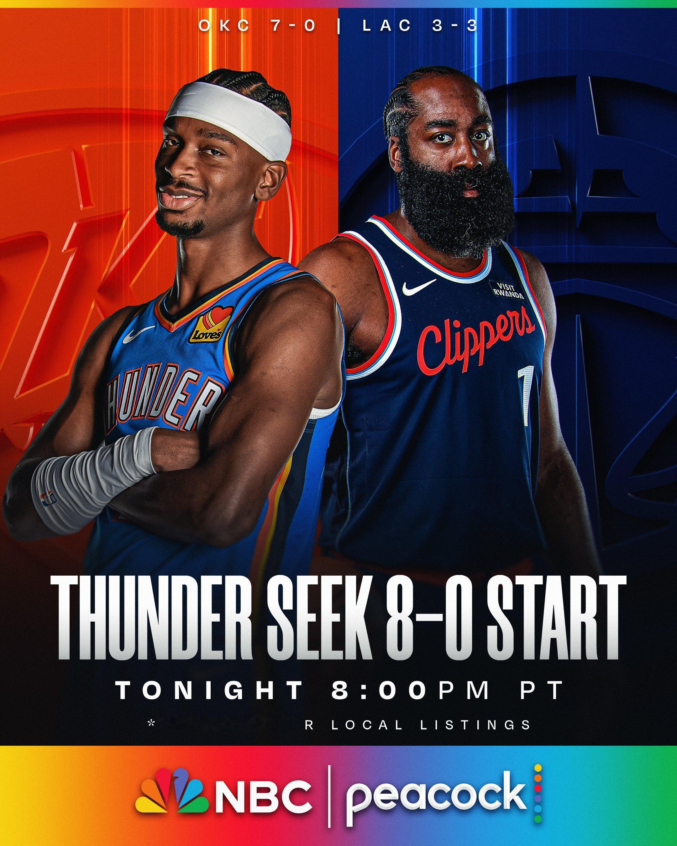 雷霆vs快船任嘉伦预测nba总冠军 今日NBA最焦点的一场对决，雷霆vs快船，场