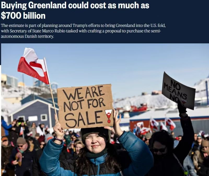美国国务卿卢比奥和乡巴佬万斯会见了丹麦和格陵兰岛代表, 期间讨论了特朗普出价70