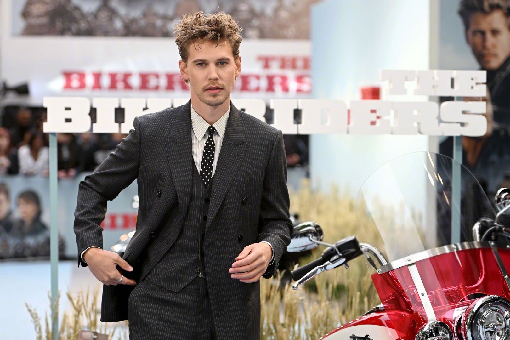 #AustinButler[超话]# 《摩托骑士》伦敦首映礼，补些饭拍视角的奥斯