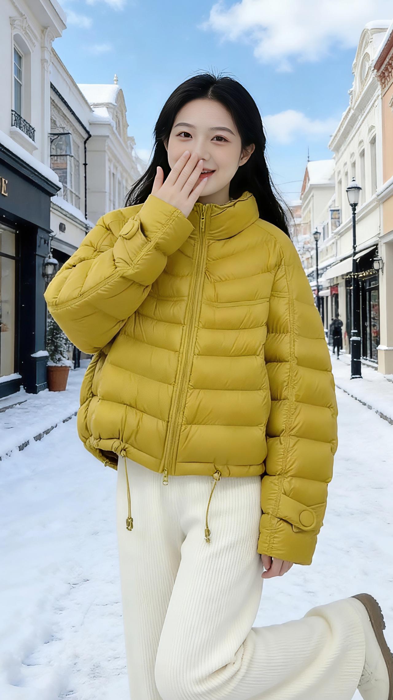 小个子穿搭 羽绒服 短款羽绒服 高品质羽绒服 时尚羽绒服