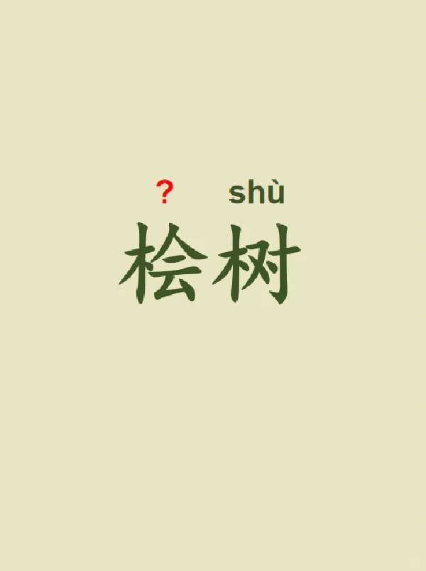 今天来学习——桧树