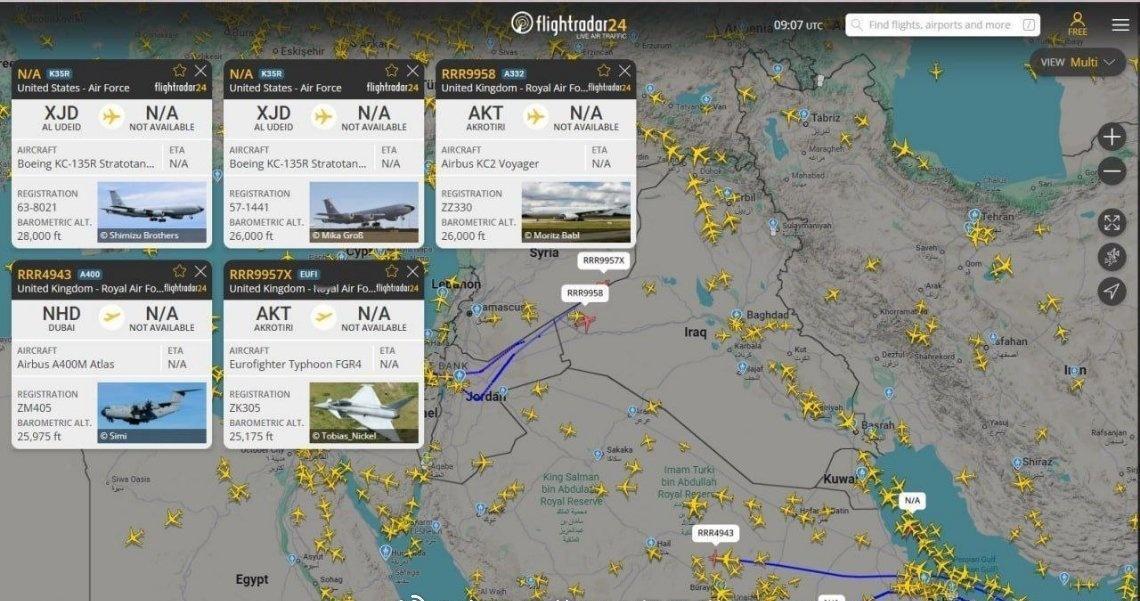 伊朗可能有事，委内瑞拉未完，美国在中东地区进行油轮、军用运输机和战斗机的大规模调