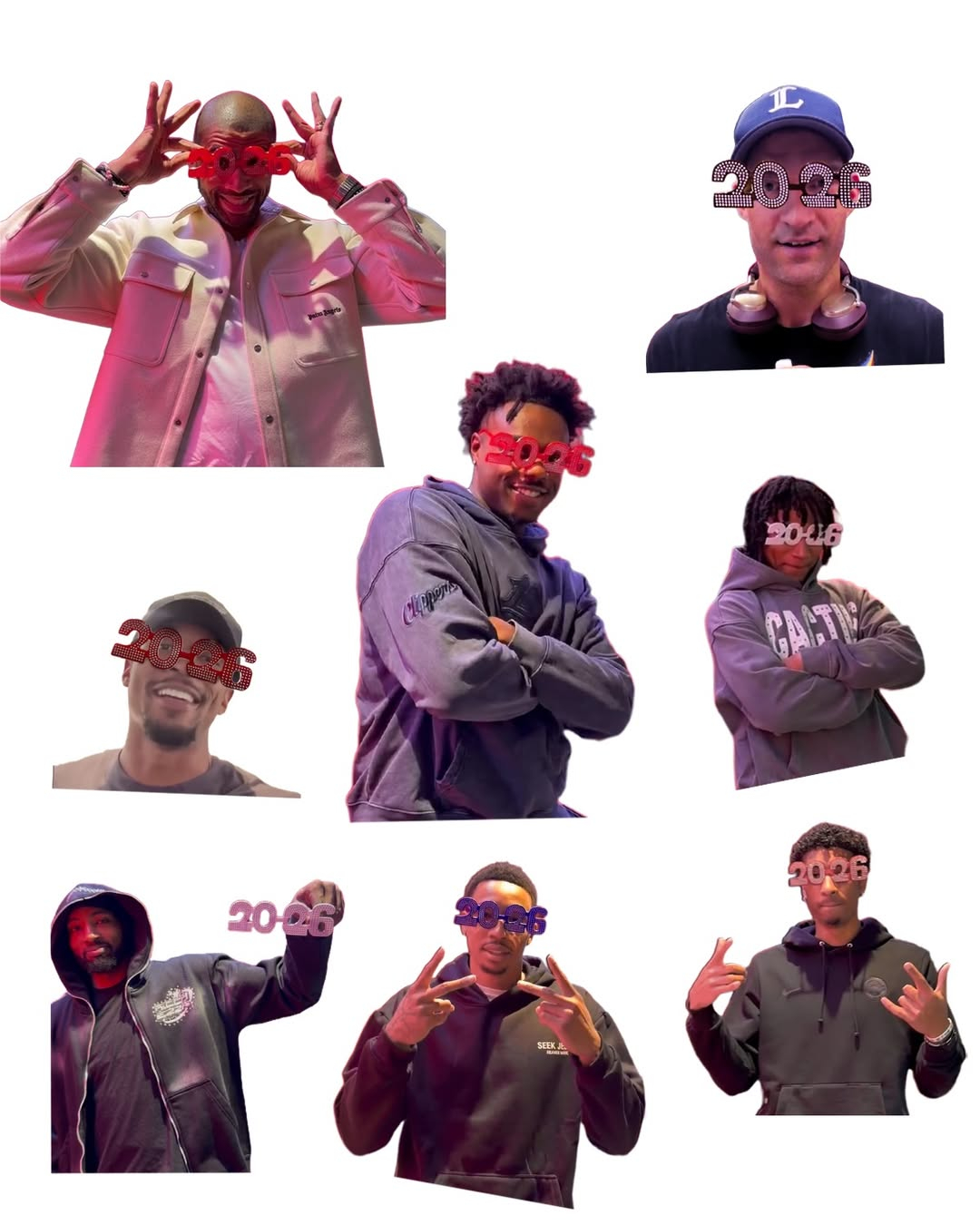 快船球员大头照！洛杉矶快船队