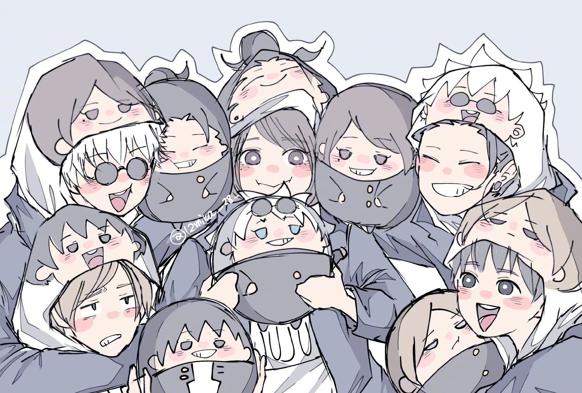 「咒术回战」五人组高专大合照X.12mika__28_ ​​​