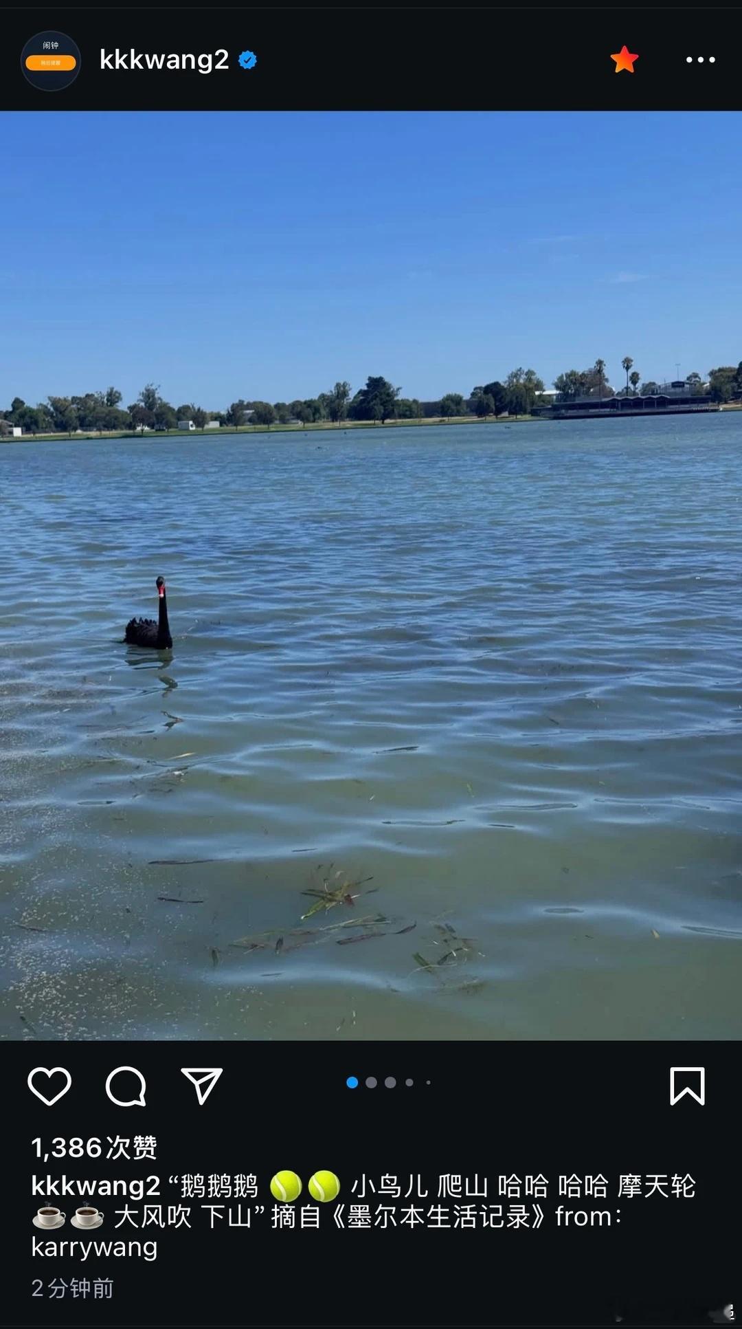 王俊凯晒墨尔本碎片王俊凯ig更新，太可爱了叭 ！！！！从文案到图片就没有不萌的地