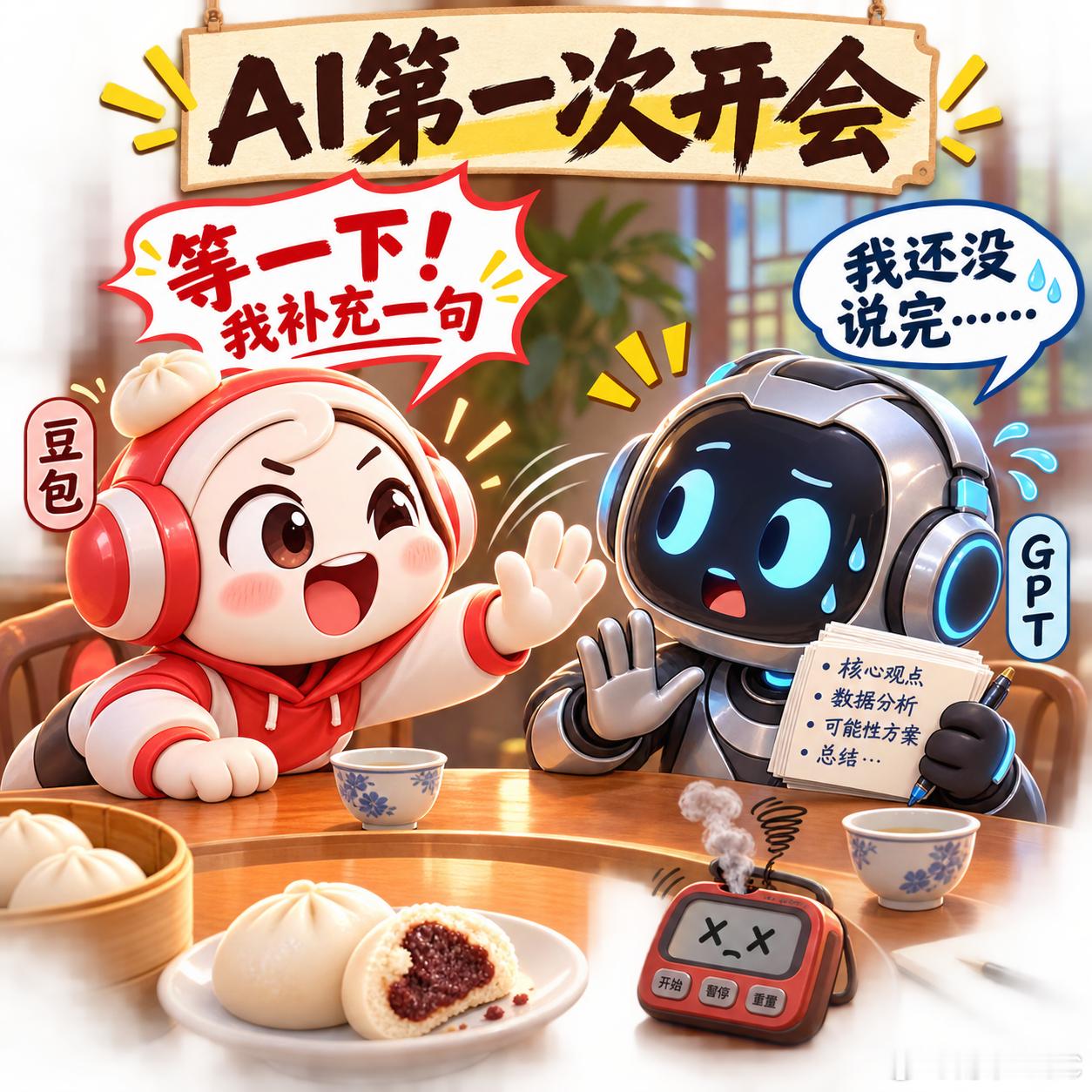 豆包一直在打断GPT说话看完豆包和GPT聊天，我突然发现：AI最大的进步，可能不