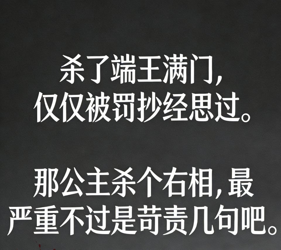 律法不诛，我来诛。天子不罚，我来杀。世间的公道需要规则，那我就在规则里杀你。我对