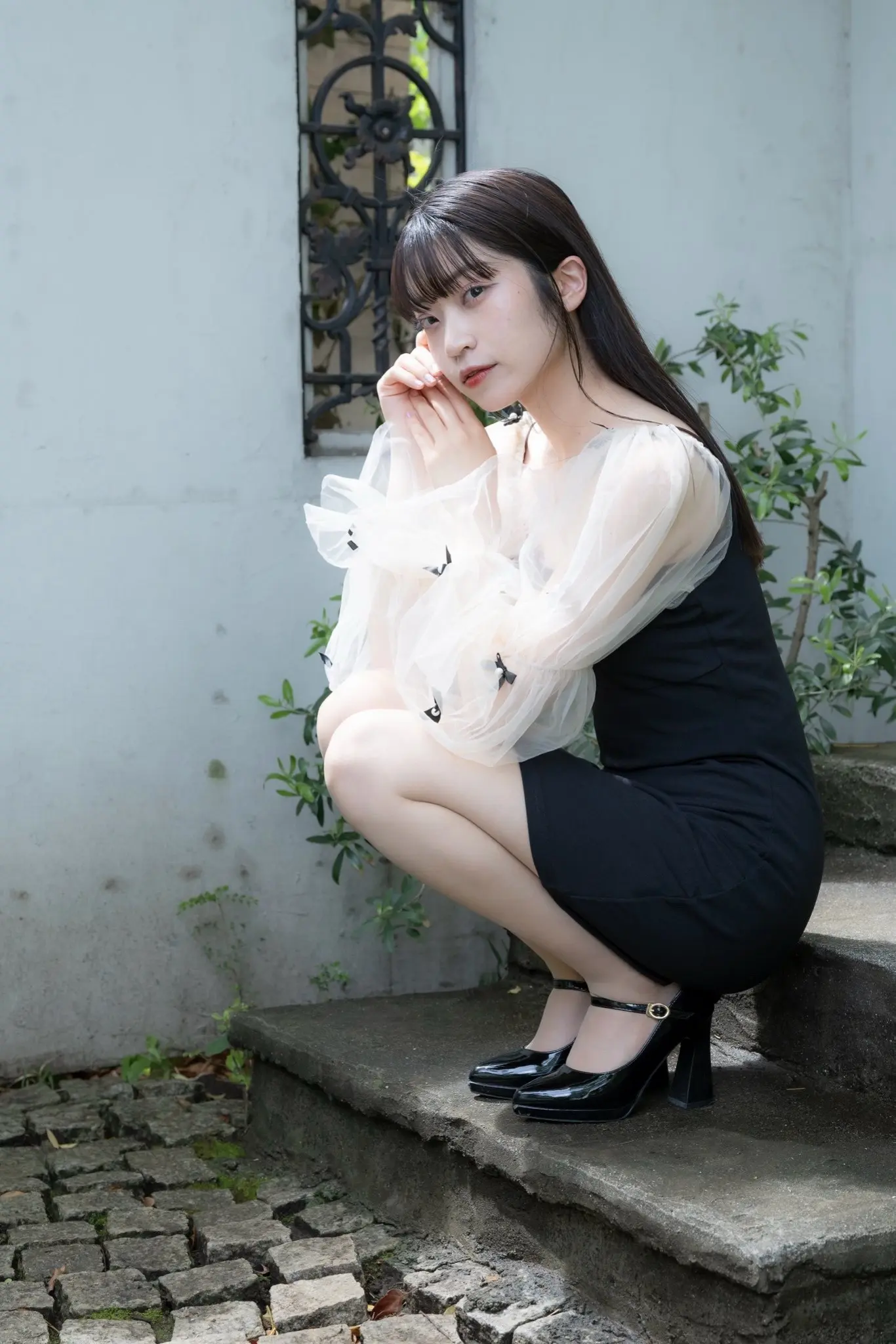 清纯御姐 气质清纯美女 夏日穿搭白色连衣裙 纯欲小妹 少女摄影