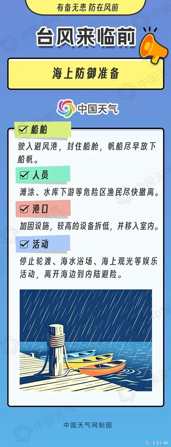 台风天应急防范指南请收好 防御早一分，风险少一分，愿大家平安度过今年的台风季。