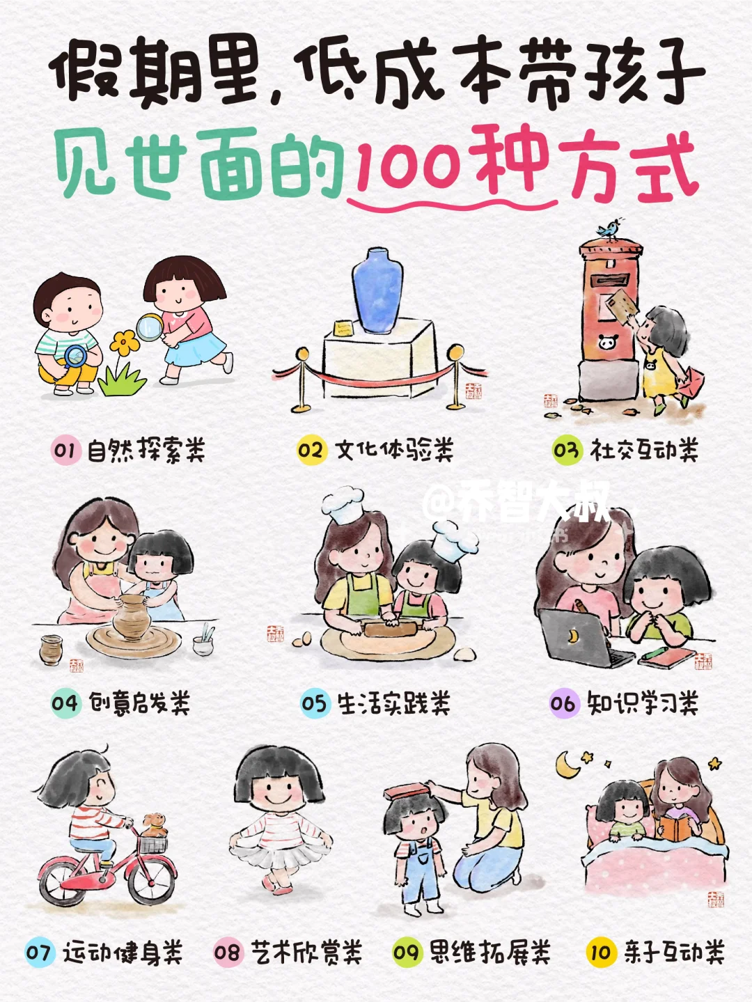 国庆假期，低成本带孩子见世面的100种方式