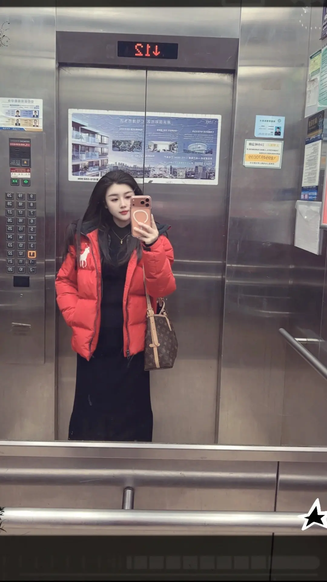 电梯自拍 日常vlog