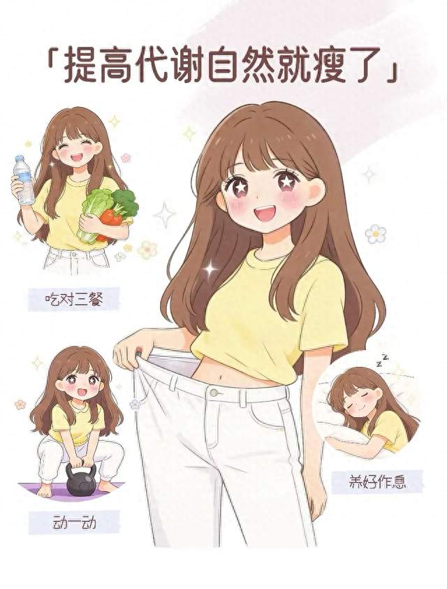 代谢高了，人自然也就瘦了！提升代谢的10个小技巧，轻松掉秤20斤