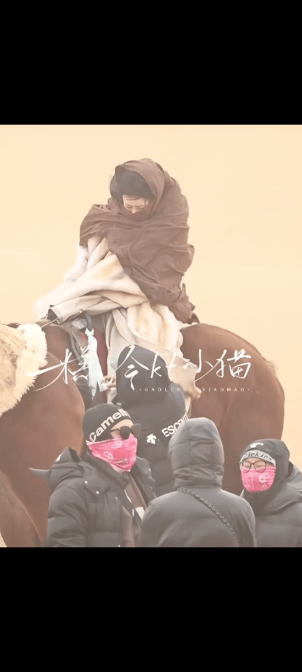 孟子义沈妙今日路透看得出来风沙很大 🤣 