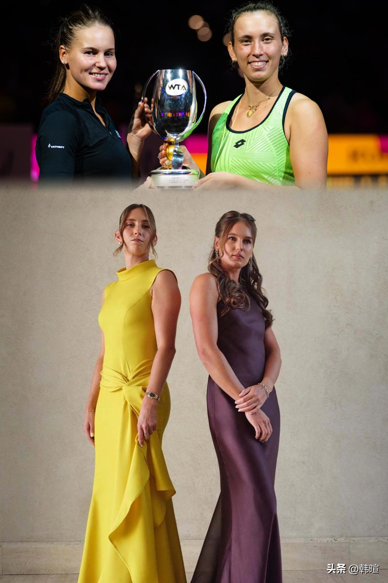 WTA年终总决赛8日晚率先结束女双决赛，库德梅托娃/梅尔滕斯以2-0横扫巴博斯/