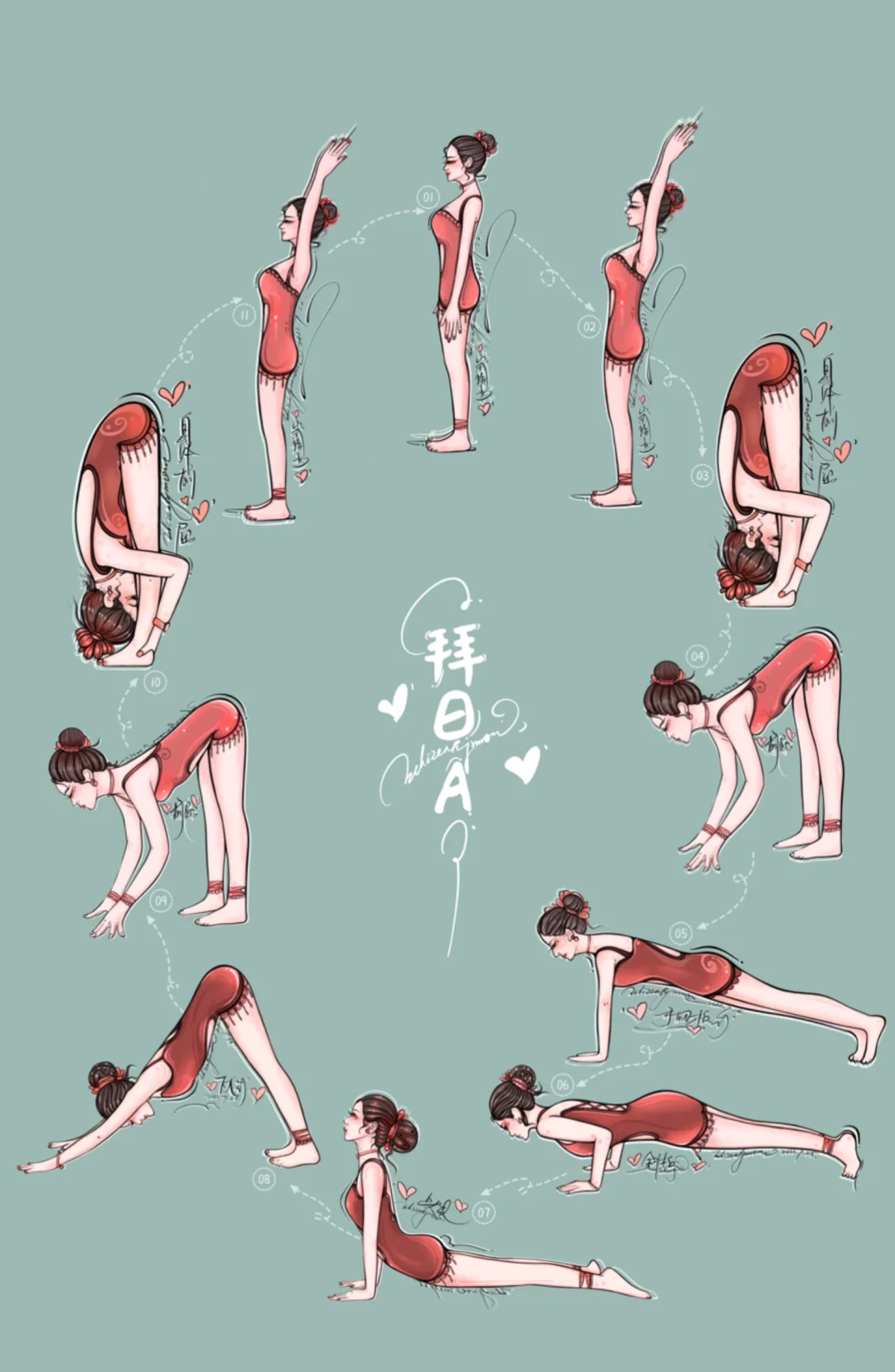 瑜伽拜日式A练习