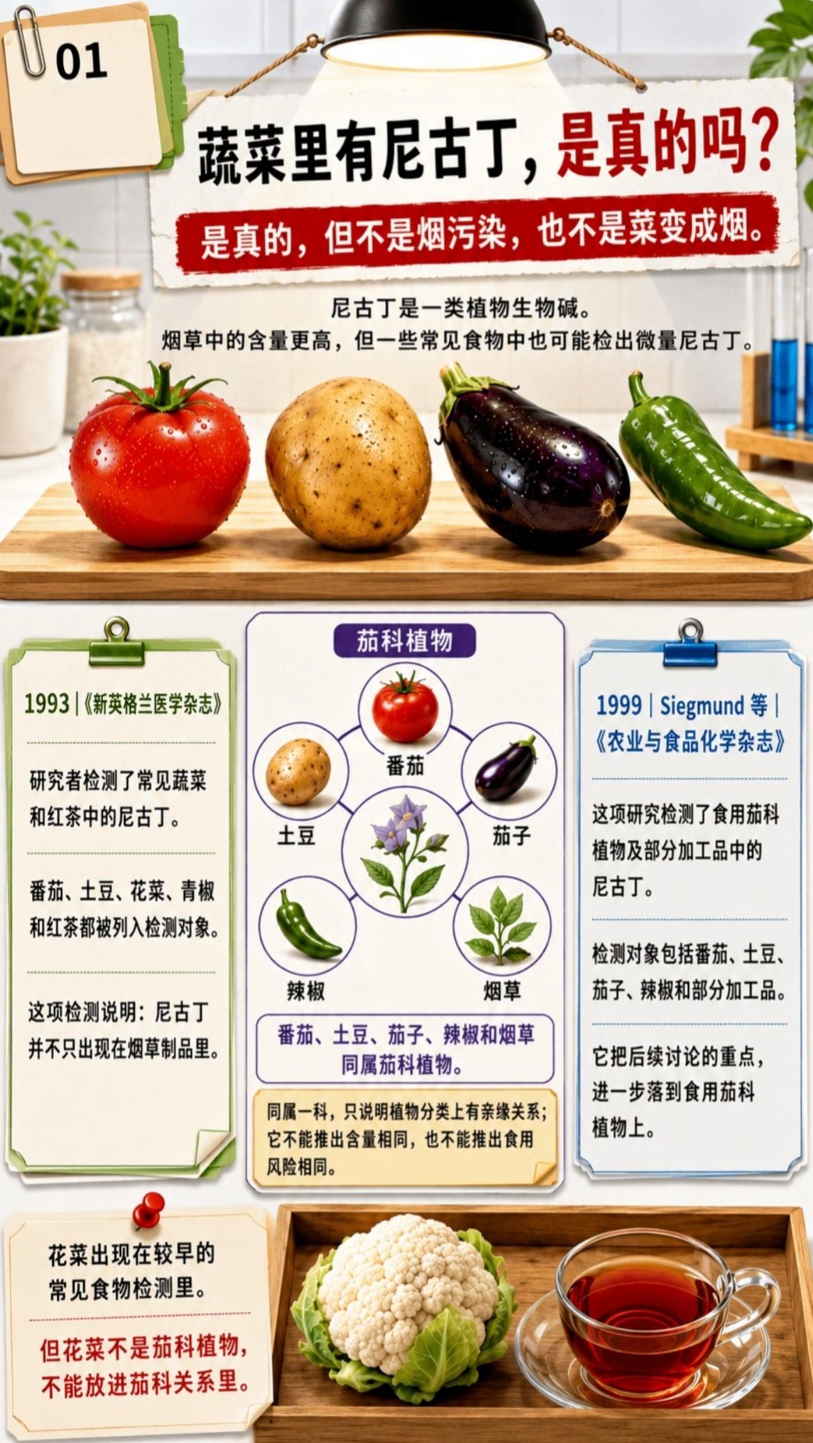 40个番茄摄入的尼古丁=1根烟？
 
最近好多人刷到，说番茄、土豆、青椒里都有尼