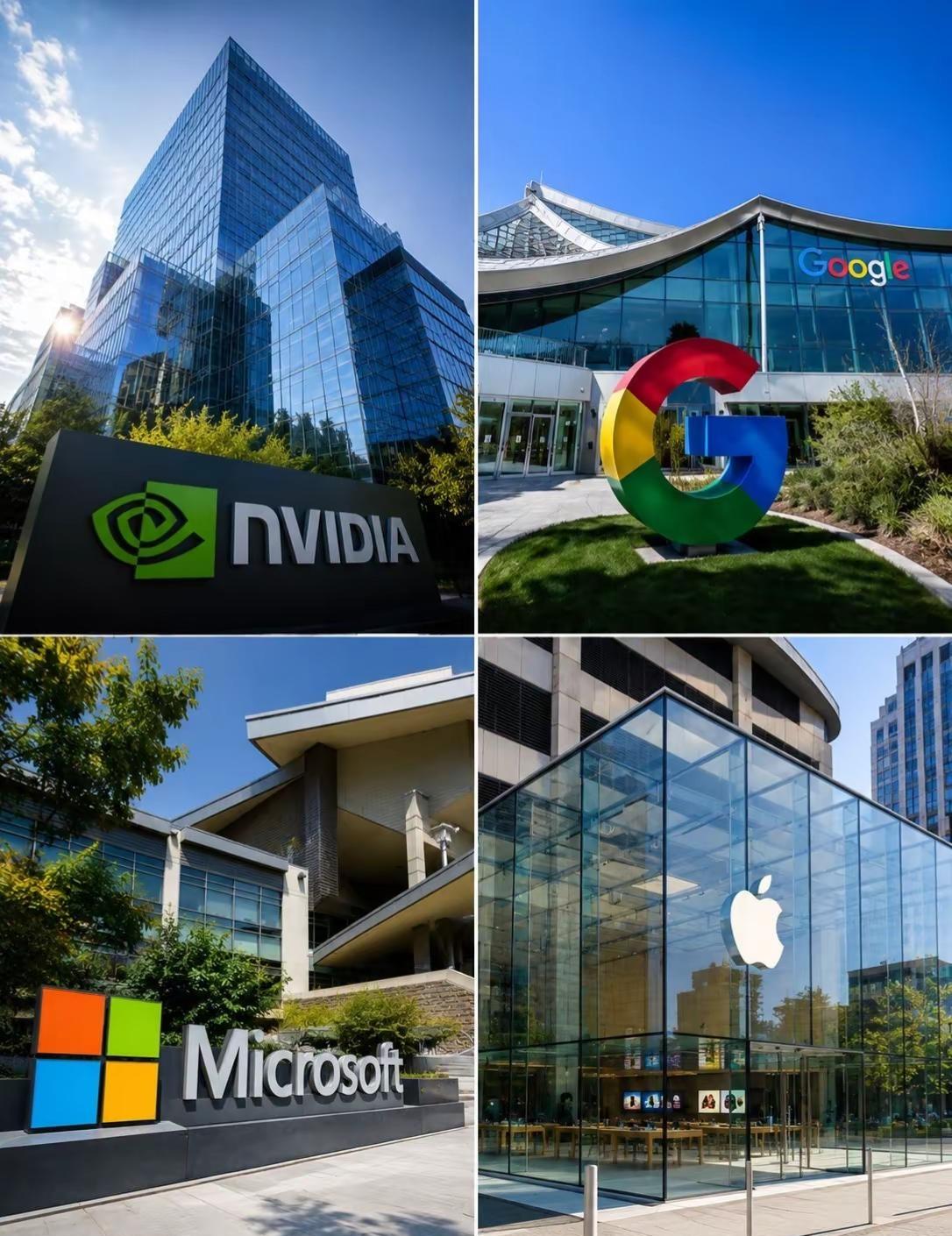 AI时代，谁能坐稳科技王座？全球市值前四，当AI成为硬通货，谁能坐稳王座？AI 