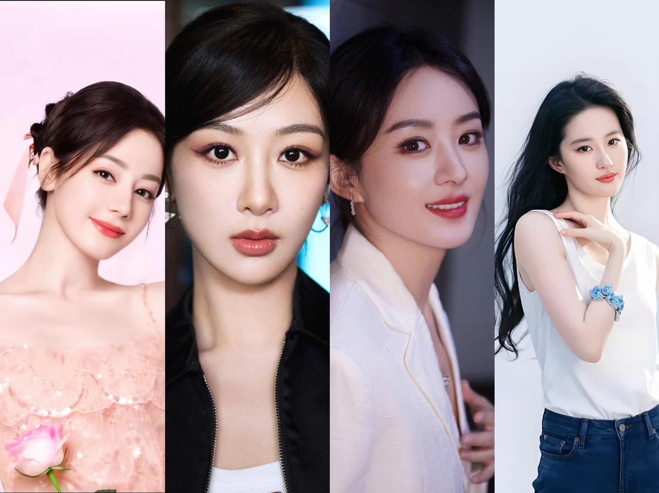 内娱女明星的人气四大:热巴，杨紫，赵丽颖，刘亦菲。
实力四大:周迅，孙俪，杨紫，