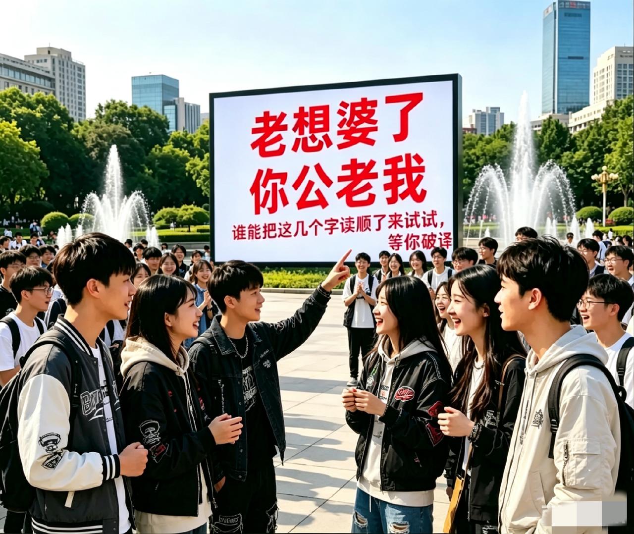 这句子问了100多个人了，大学生都读不顺，我敢说！谁要是能一眼就读顺，绝对不是一