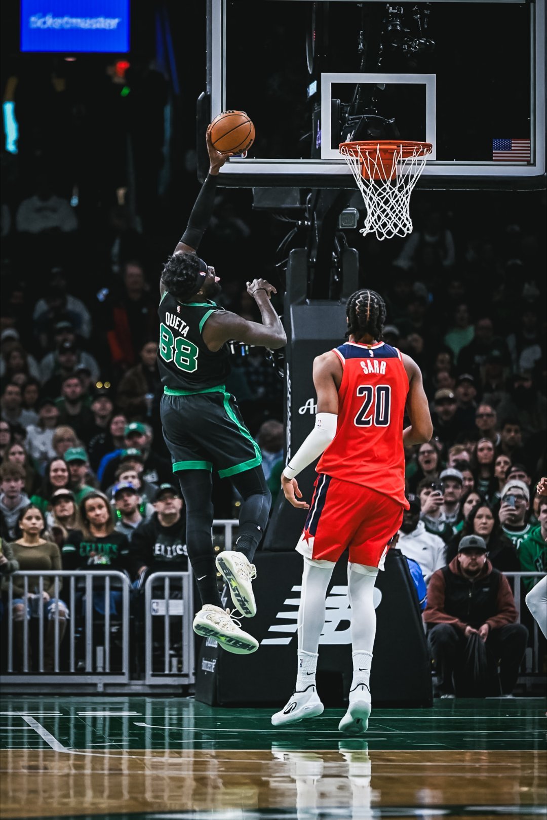 对阵奇才的比赛，克塔成为了凯尔特人队史自2023年的霍福德之后首位单场砍下20+