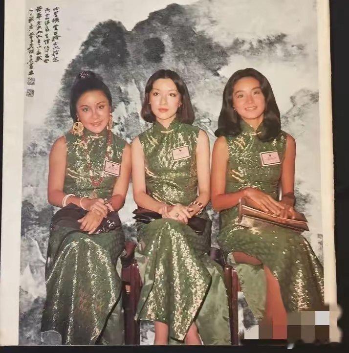 瞧瞧这张老照片，三人同框只能认出林青霞，可另外两人，面容也似曾相识，却一时叫不上