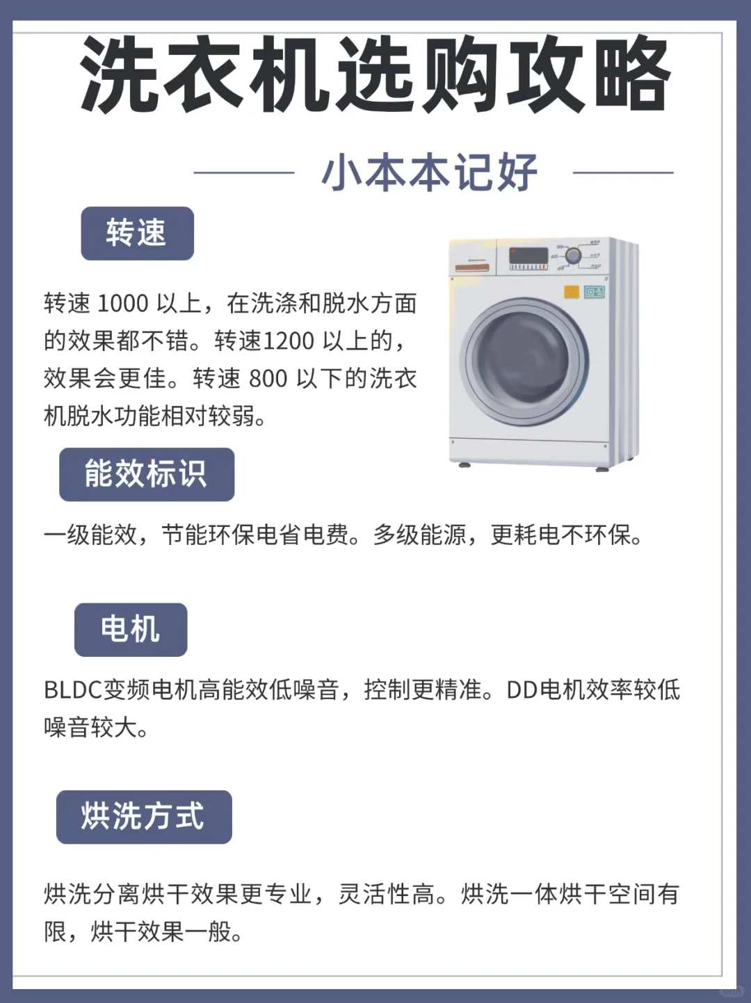 家居科普-洗衣机选购攻略你学会了吗？