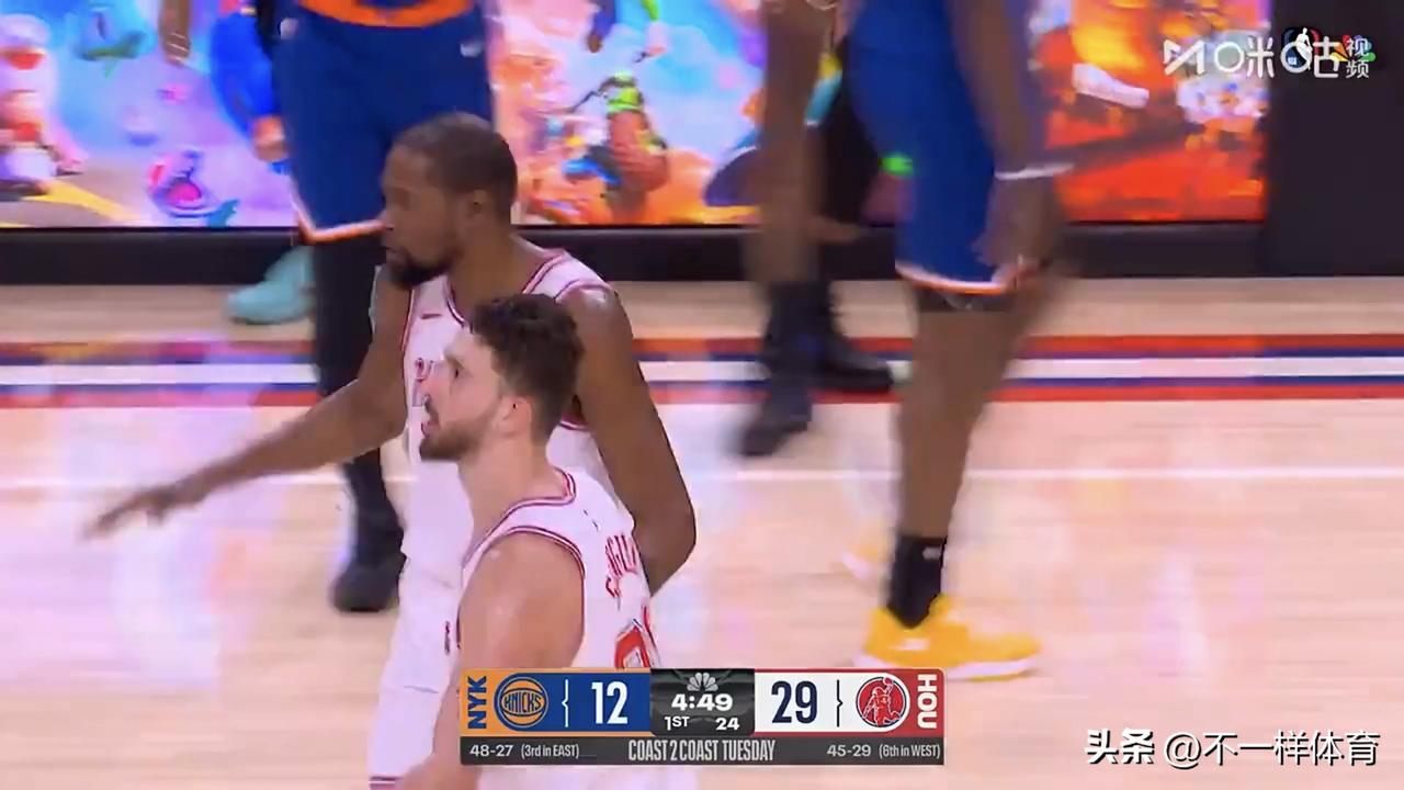 谢泼德20分，杜兰特27分，NBA火箭队111-94送尼克斯队三连败，布伦森12