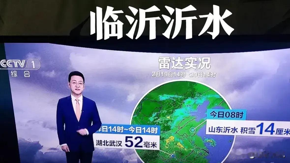 没想到啊，小小的沂水县，上了中央电视台，原因居然是雪下的特别深，特别大，特别茂密