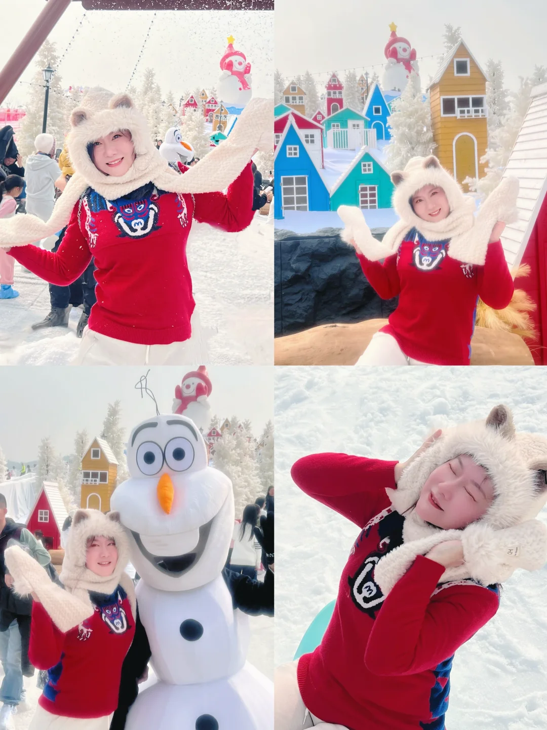 南方小土豆在盈香玩起东北雪地战。。。