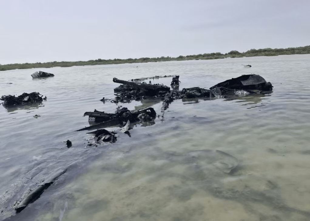 被伊朗防空部队击落的又一架美国大型高空察打一体无人机MQ-9 Reaper。照片