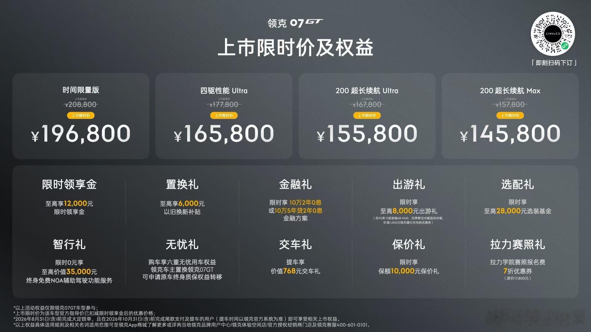 领克07GT 正式上市 🚗即刻下订享十大购车权益自在天地 不止旅行贴地飞行领克