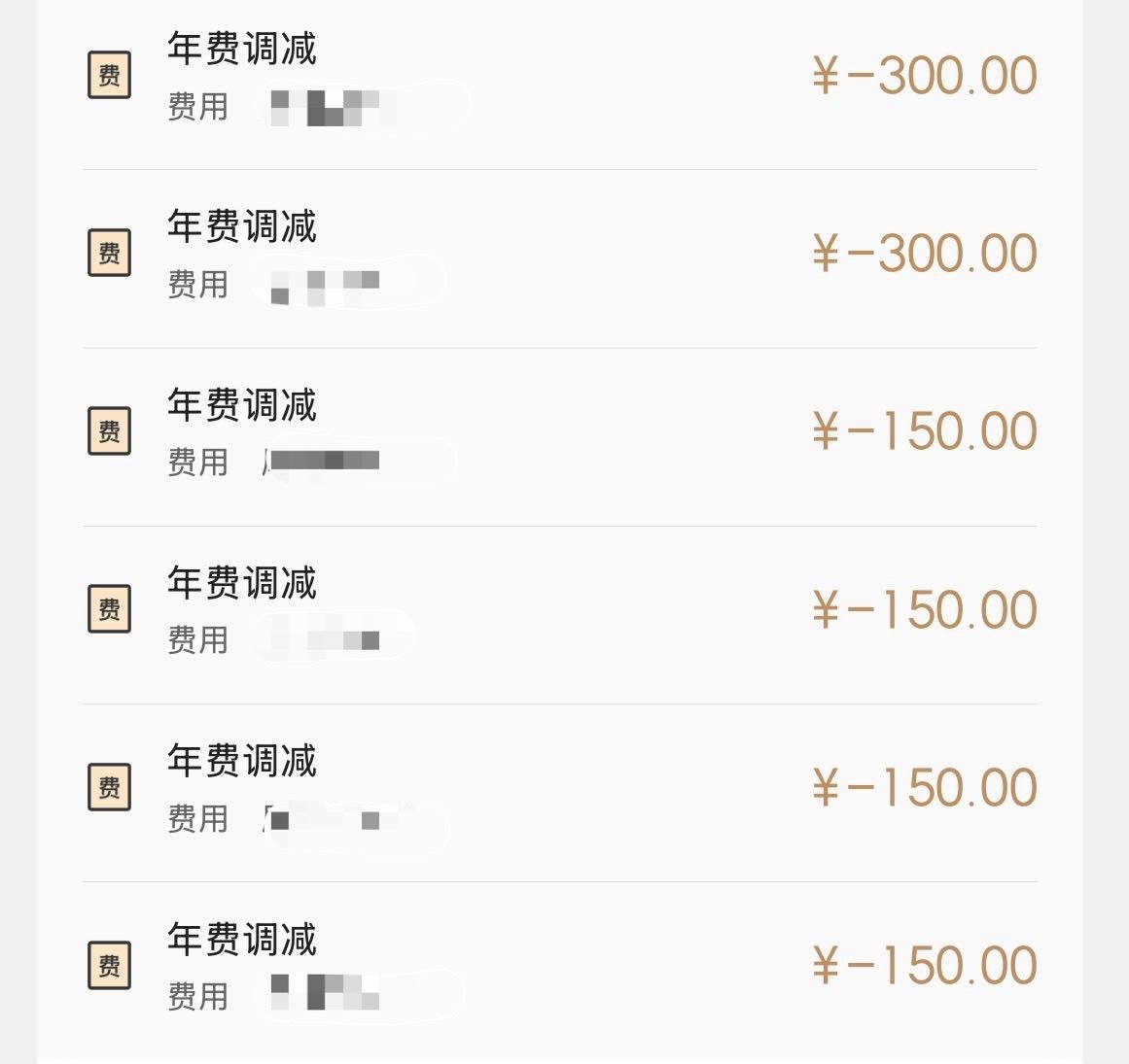 招行扣了6年的信用卡年费，一次性退还。 ​​​