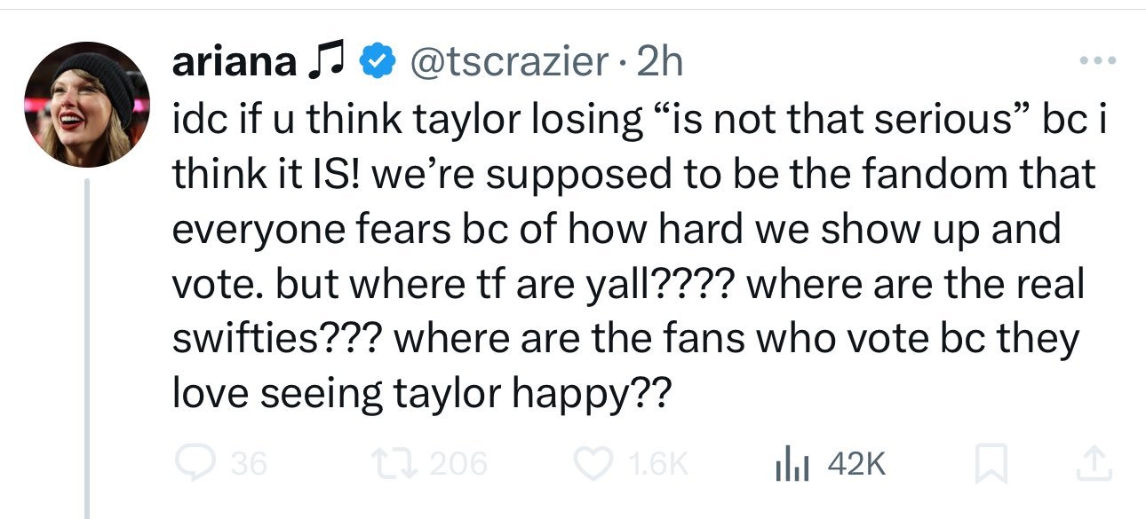 “别惹尾气！听没听见？”[笑cry][笑cry]霉霉taylor swift ​
