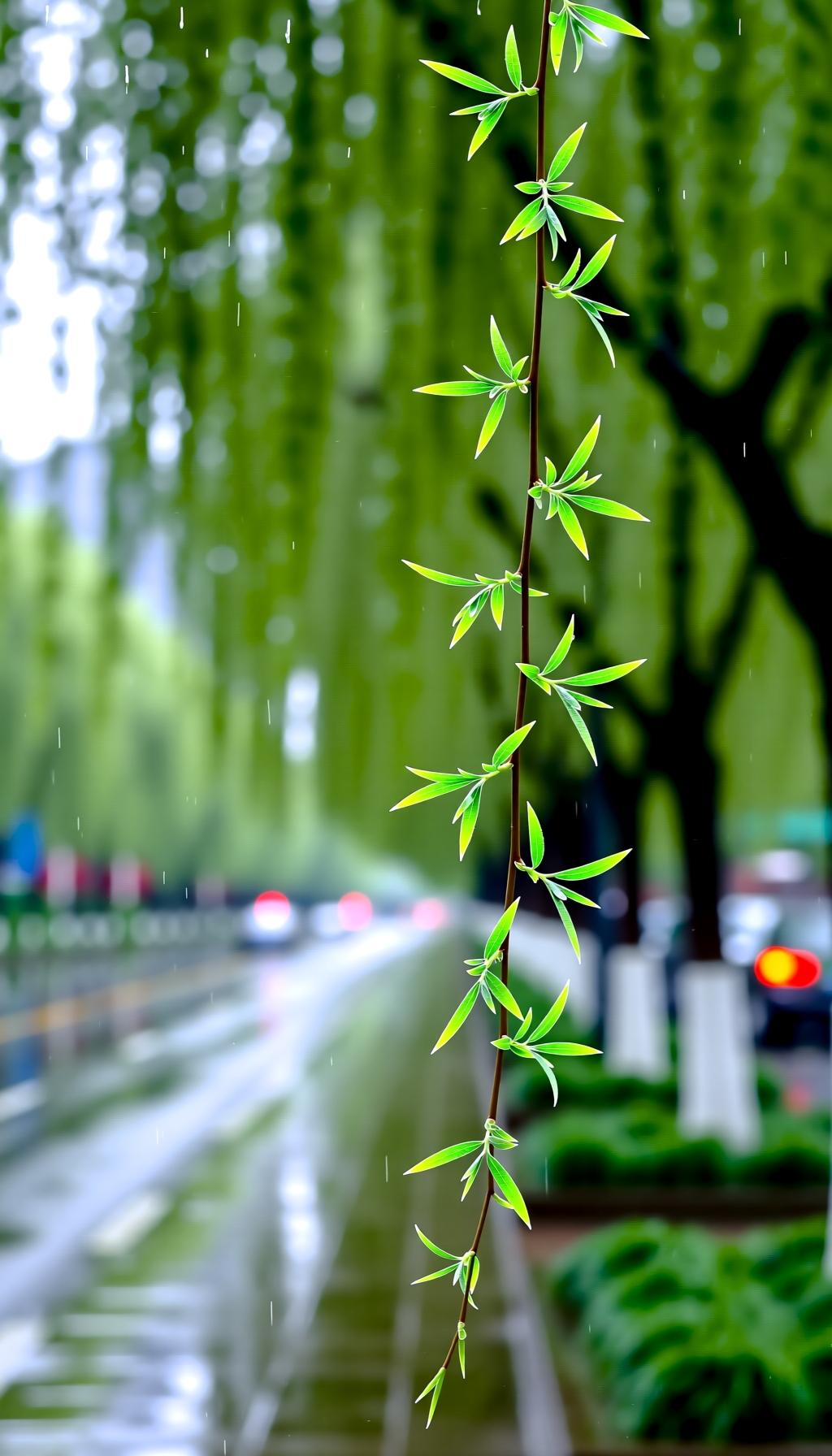早春呈水部张十八员外（唐·韩愈）
 
天街小雨润如酥，
草色遥看近却无。
最是一