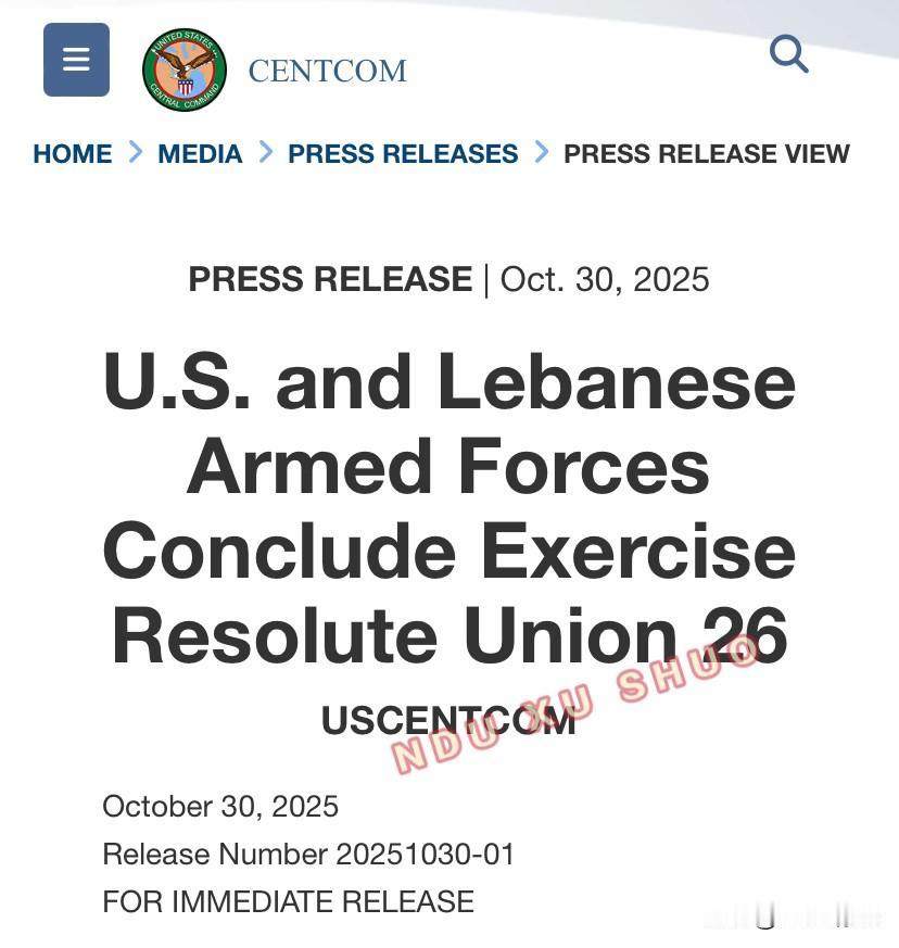 🔴🇺🇸🇱🇧美国、黎巴嫩武装部队结束“坚定联盟26”演习🔴2025年1