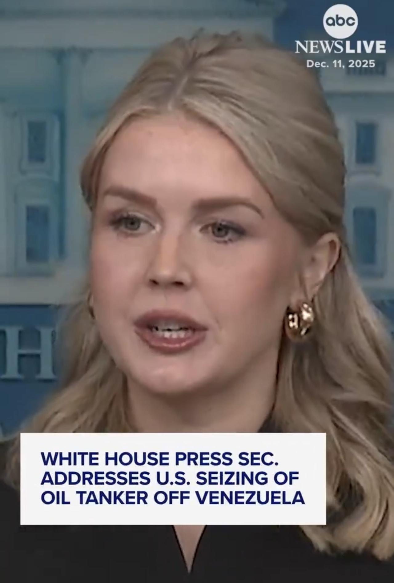 “这艘船将驶往美国港口，美国也确实打算扣押船上的石油。但是，扣押石油需要遵循法律